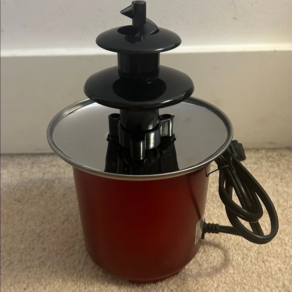 Nostalgia Electric Chocolate Fondue Fountain Machine 2 Tier 8 Oz Capacity new